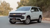 Used 2023 Chevrolet Tahoe LS White – Left Front Diagonal (45°) View at First Choice Cars Sharjah
