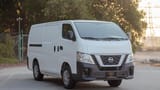 Used 2022 Nissan Urvan Standard Roof White – Right Front Diagonal (45°) View at First Choice Cars Sharjah