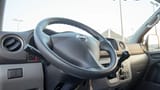 Used 2022 Nissan Urvan Standard Roof White – Driver Side Dashboard & Steering View at First Choice Cars Sharjah