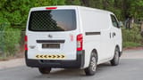 Used 2022 Nissan Urvan Standard Roof White – Right Back Diagonal (45°) View at First Choice Cars Sharjah