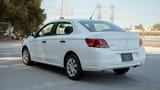 Used 2021 Peugeot 301 Allure in White – Left Back Diagonal (45°) View for Sale at First Choice Cars Dubai Sharjah