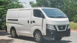 Used 2021 Nissan Urvan Standard Roof White – Right Front Diagonal (45°) View at First Choice Cars Sharjah