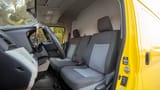 Used 2020 Toyota Hiace GL High Roof Yellow – Front Driver Side Cabin View at First Choice Cars Sharjah