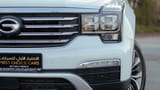Used 2020 GAC GS8 GL White – Headlight Close-up at First Choice Cars Sharjah