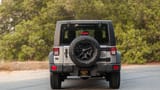 Used 2018 Jeep Wrangler Unlimited Willys Wheeler in Silver – Back/Rear View for Sale at First Choice Cars Dubai Sharjah