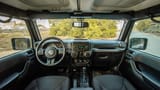 Used 2018 Jeep Wrangler Unlimited Willys Wheeler in Silver – Front Cabin / Dashboard Full View for Sale at First Choice Cars Dubai Sharjah
