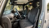 Used 2018 Jeep Wrangler Unlimited Willys Wheeler in Silver – Front Driver Side Cabin View for Sale at First Choice Cars Dubai Sharjah