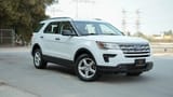 Used 2018 Ford Explorer XLT White – Right Front Diagonal (45°) View at First Choice Cars Sharjah