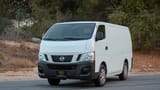 Used 2016 Nissan Urvan Standard Roof White – Left Front Diagonal (45°) View at First Choice Cars Sharjah