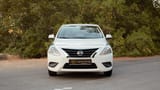 Used 2024 Nissan Sunny SV White – Front View at First Choice Cars Sharjah