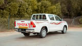 Used 2022 Toyota Hilux GLX Double Cabin White – Right Back Diagonal (45°) View at First Choice Cars Sharjah