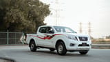 Used 2020 Nissan Navara SE White – Right Front Diagonal (45°) View at First Choice Cars Sharjah