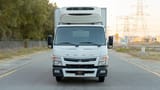 Used 2020 Mitsubishi Canter Chiller Box White – Front View at First Choice Cars Sharjah