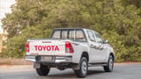Used 2024 Toyota Hilux GLX Double Cabin White – Right Back Diagonal (45°) View at First Choice Cars Sharjah