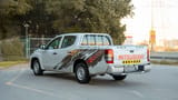 Used 2020 Mitsubishi L200 GL Double Cabin White – Left Back Diagonal (45°) View at First Choice Cars Sharjah