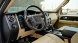 Used 2017 Ford Expedition XLT White – Driver Side Dashboard & Steering View at First Choice Cars Sharjah