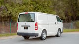 Used 2009 Toyota Hiace GL Standard Roof White – Right Back Diagonal (45°) View at First Choice Cars Sharjah