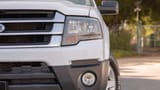 Used 2017 Ford Expedition XLT White – Headlight Close-up at First Choice Cars Sharjah
