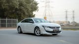 Used 2023 Peugeot 508 Allure in White – Right Front Diagonal (45°) View for Sale at First Choice Cars Dubai Sharjah