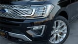 Used 2019 Ford Expedition Platinum in Black – Headlight Close-up for Sale at First Choice Cars Dubai Sharjah