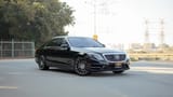 Used 2017 Mercedes Benz S CLASS S 400 in Black – Right Front Diagonal (45°) View for Sale at First Choice Cars Dubai Sharjah