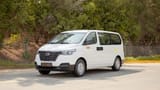 Used 2021 Hyundai H1 12-Seater Wagon in White – Left Front Diagonal (45°) View for Sale at First Choice Cars Dubai Sharjah