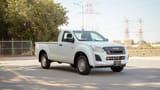 Used 2024 Isuzu D-MAX Single Cabin in White – Right Front Diagonal (45°) View for Sale at First Choice Cars Dubai Sharjah