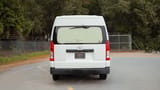 Used 2020 Toyota Hiace GLX High Roof in White – Back/Rear View for Sale at First Choice Cars Dubai Sharjah