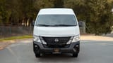 Used 2023 Nissan Urvan High Roof in White – Front View for Sale at First Choice Cars Dubai Sharjah