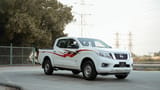 Used 2022 Nissan Navara SE in White – Right Front Diagonal (45°) View for Sale at First Choice Cars Dubai Sharjah