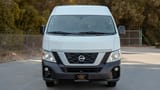 Used 2019 Nissan Urvan High Roof in White – Front View for Sale at First Choice Cars Dubai Sharjah