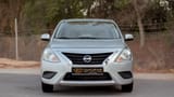 Used 2022 Nissan Sunny SV in Silver – Front View for Sale at First Choice Cars Dubai Sharjah