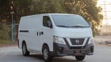 Used 2022 Nissan Urvan Standard Roof in White – Right Front Diagonal (45°) View for Sale at First Choice Cars Dubai Sharjah