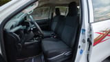 Used 2021 Toyota Hilux DLX Double Cabin in White – Front Driver Side Cabin View for Sale at First Choice Cars Dubai Sharjah