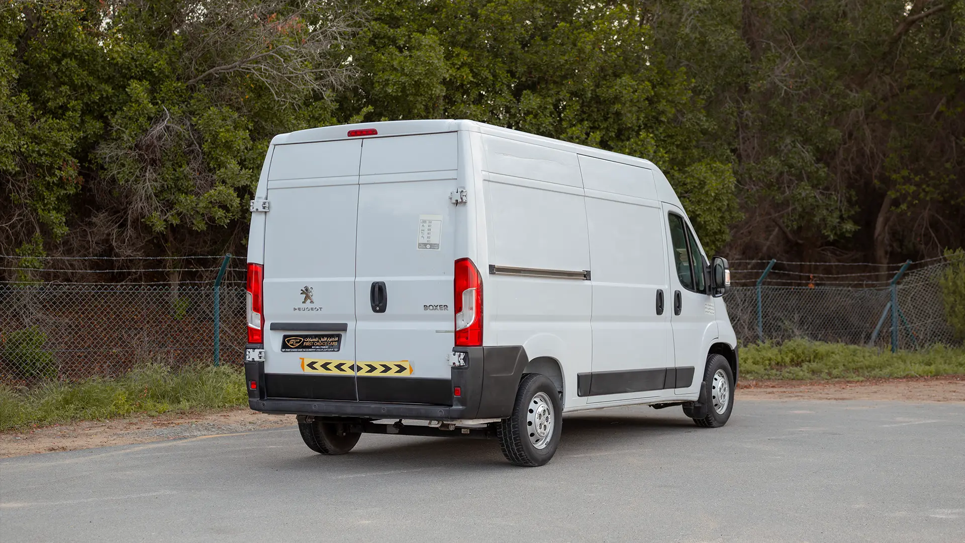 Used 2022 Peugeot Boxer L2h2 in White – Right Back Diagonal (45°) View for Sale at First Choice Cars Dubai Sharjah