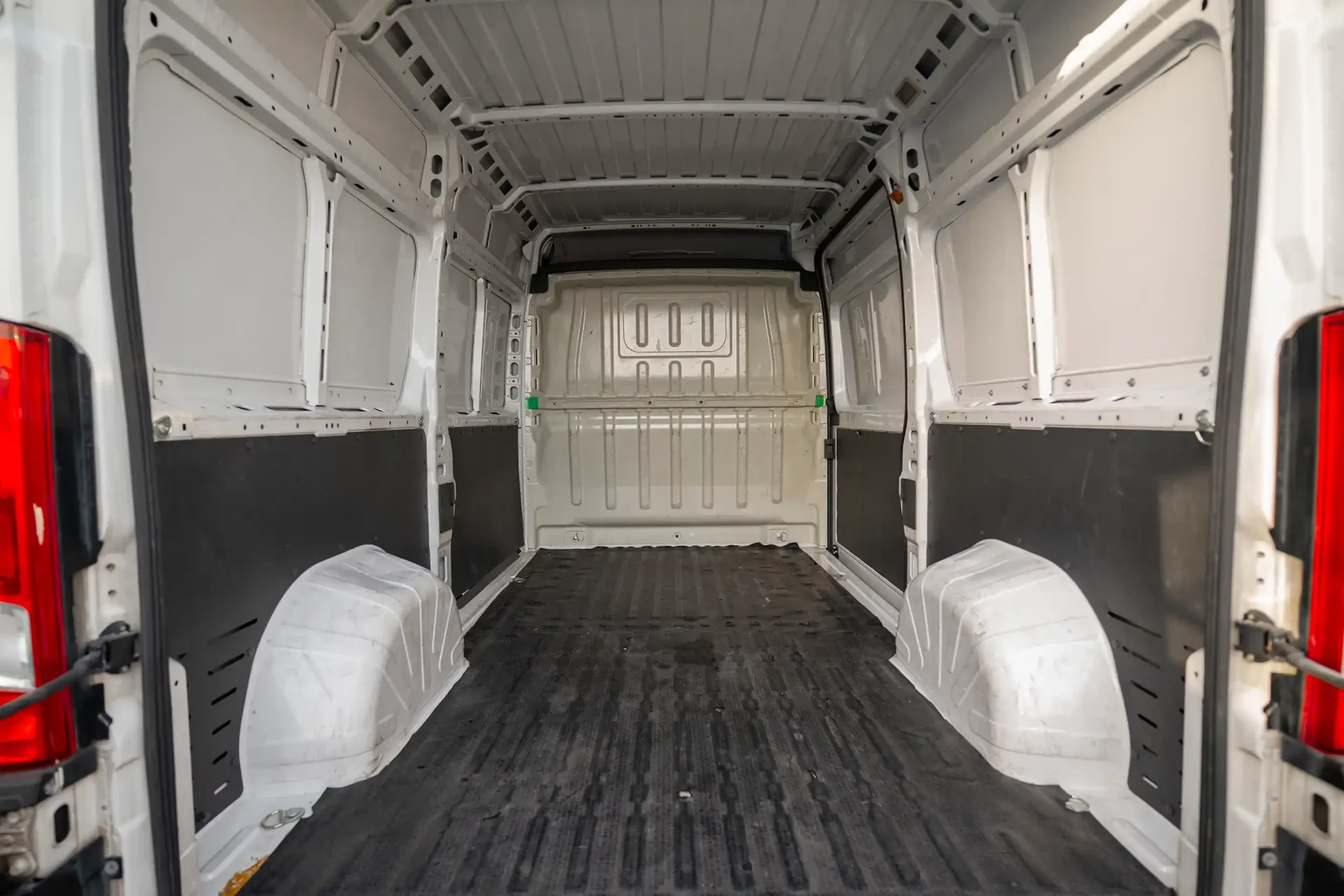 Used 2022 Peugeot Boxer L2h2 in White – Delivery Box Rear Opening View for Sale at First Choice Cars Dubai Sharjah