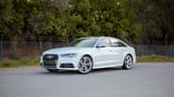 Used 2016 Audi S6 TFSI Quattro in White – Left Front Diagonal (45°) View for Sale at First Choice Cars Dubai Sharjah