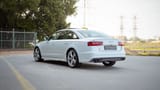 Used 2016 Audi S6/RS6 TFSI Quattro in White – Left Back Diagonal (45°) View for Sale at First Choice Cars Dubai Sharjah