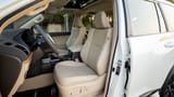Used 2022 Toyota Prado VXR in White – Front Driver Side Cabin View for Sale at First Choice Cars Dubai Sharjah