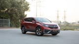 Used 2021 Honda CR-V LX in Red – Right Front Diagonal (45°) View for Sale at First Choice Cars Dubai Sharjah