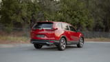 Used 2021 Honda CR-V LX in Red – Right Back Diagonal (45°) View for Sale at First Choice Cars Dubai Sharjah