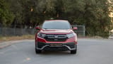 Used 2021 Honda CR-V LX in Red – Front View for Sale at First Choice Cars Dubai Sharjah