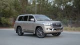 Used 2017 Toyota Land Cruiser GXR in Beige – Right Front Diagonal (45°) View for Sale at First Choice Cars Dubai Sharjah