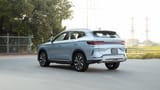 Used 2025 BYD Song Plus Design in Blue – Left Back Diagonal (45°) View for Sale at First Choice Cars Dubai Sharjah