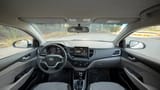 Used 2023 Hyundai Accent Smart in White – Front Cabin / Dashboard Full View for Sale at First Choice Cars Dubai Sharjah