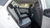 Used 2023 Hyundai Accent Smart in White – Rear Passenger Side Cabin View for Sale at First Choice Cars Dubai Sharjah