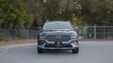 Used 2023 Hyundai Santa Fe Premium Plus in Grey – Front View for Sale at First Choice Cars Dubai Sharjah