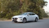 Used 2023 Hyundai Sonata Comfort in White – Left Front Diagonal (45°) View for Sale at First Choice Cars Dubai Sharjah