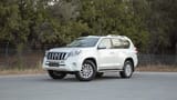 Used 2016 Toyota Prado VXR in White – Left Front Diagonal (45°) View for Sale at First Choice Cars Dubai Sharjah