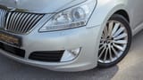 Used 2014 Hyundai Centennial VS500 in Silver – Headlight Close-up for Sale at First Choice Cars Dubai Sharjah